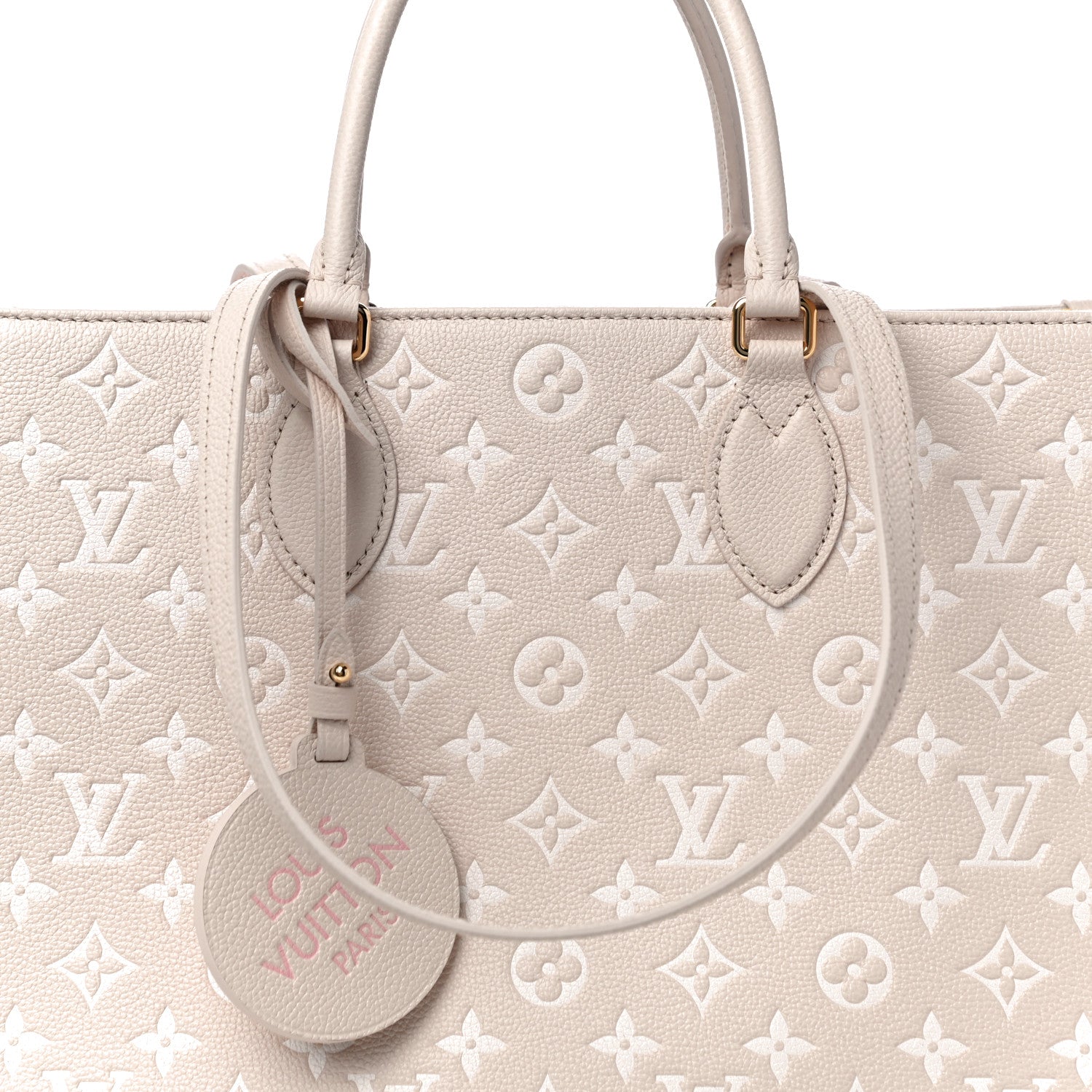 Louis Vuitton Empreinte Monogram Spring In The City Onthego MM Beige Pink Yellow 7 of 9