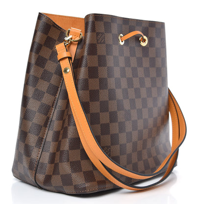 Louis Vuitton Damier Ebene Neonoe MM Safran 3 of 9