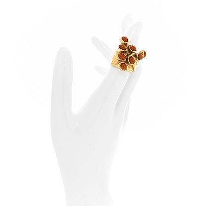 Saint Laurent Arty Dots Ring 50 5.5 Gold 2 of 4