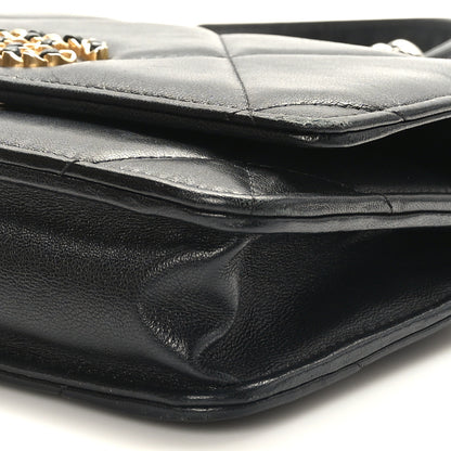 Chanel Lambskin Quilted Chanel 19 Wallet On Chain WOC Black 9 of 10