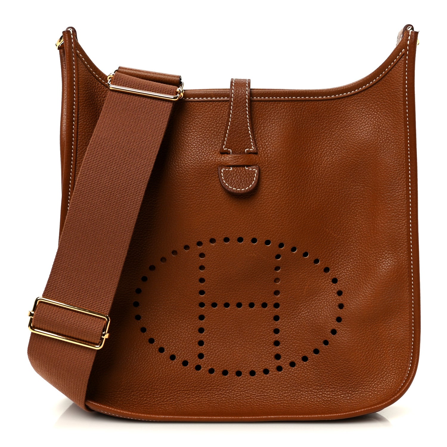 Hermes Taurillon Clemence EVELYNE III PM Gold 1 of 13