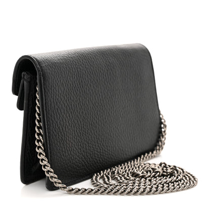 Gucci Calfskin Super Mini Dionysus Shoulder Bag Black 3 of 12