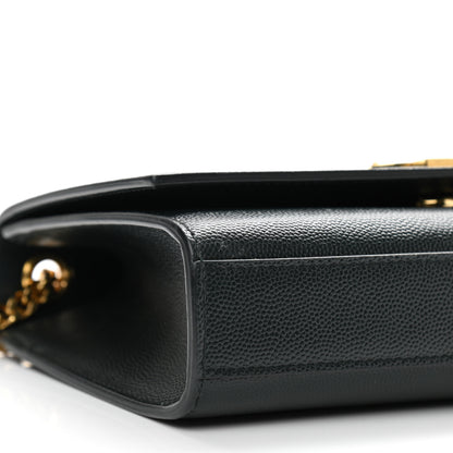 Saint Laurent Grain De Poudre Small Monogram Kate Satchel Teal Green 10 of 11
