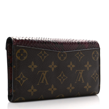 Louis Vuitton Monogram Python Ostrich Lizard Majestueux Wallet 3 of 7