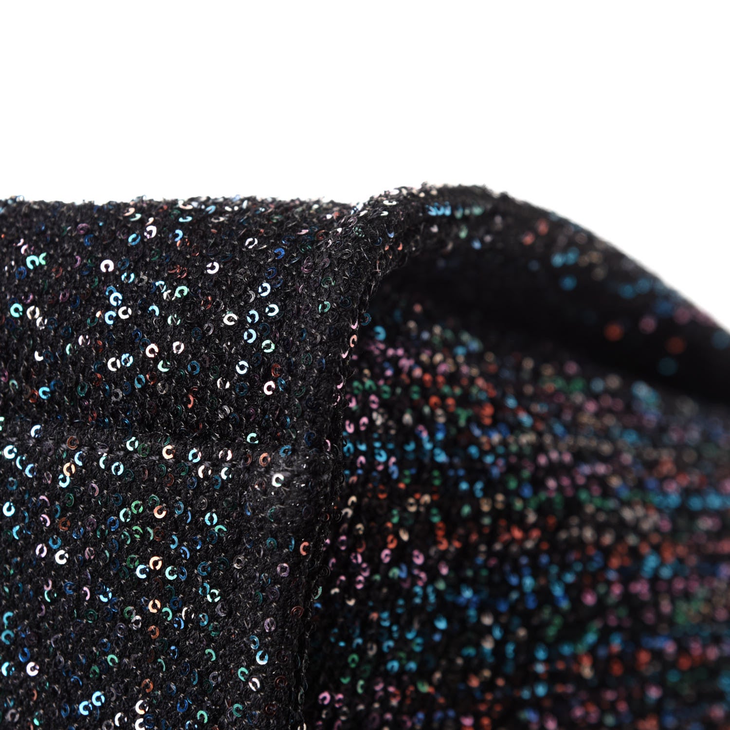 Chanel Calfskin Sequin Medium Deauville Tote Black 11 of 15