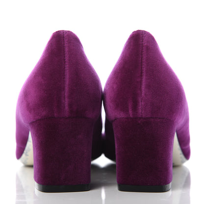 Gucci Softy Velvet GG Victoire 55mm Loafer Pumps 39 Fucsia 6 of 10