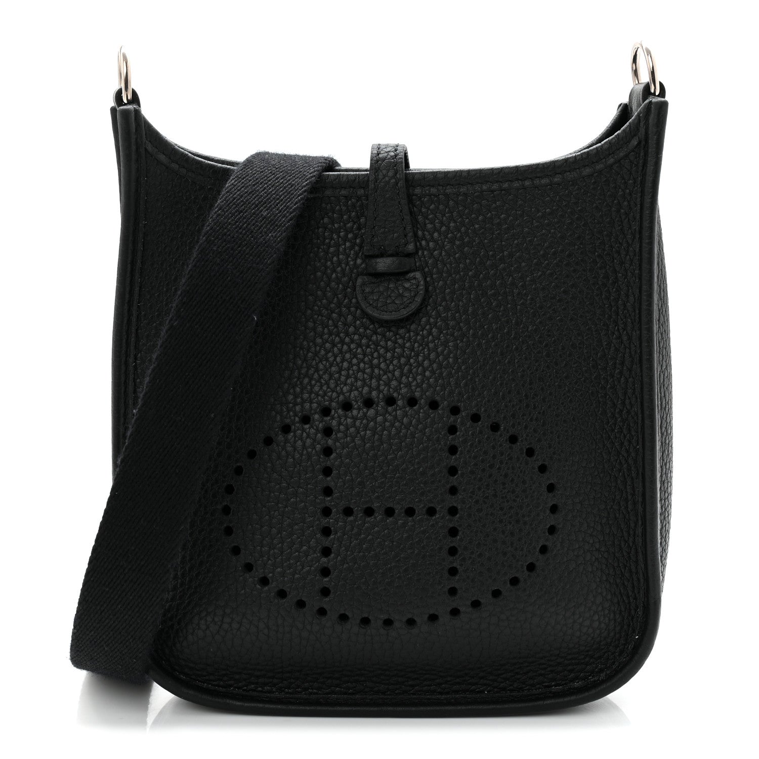 Hermes Taurillon Clemence Evelyne TPM Black 1 of 11