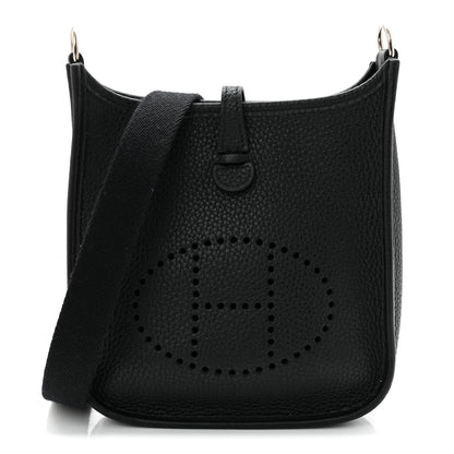Hermes Taurillon Clemence Evelyne TPM Black 1 of 11