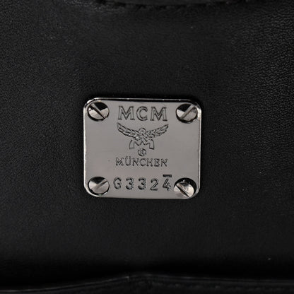 MCM Metallic Visetos Medium Kira North South Shopper Tote Scooter Red 6 of 12