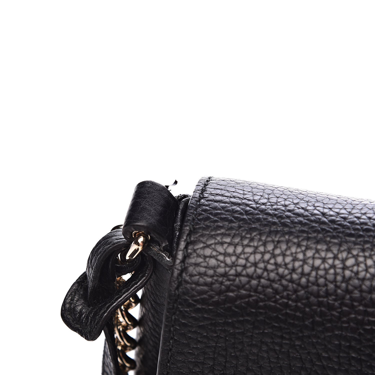 Gucci Pebbled Calfskin Medium Soho Flap Crossbody Black 8 of 11
