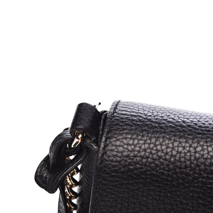 Gucci Pebbled Calfskin Medium Soho Flap Crossbody Black 8 of 11