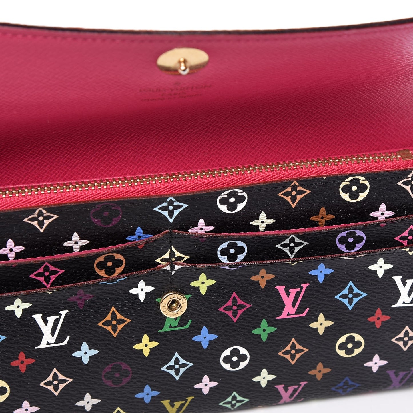 Monogram Multicolor Sarah Wallet Black Grenade