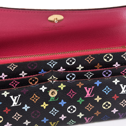 Louis Vuitton Monogram Multicolor Sarah Wallet Black Grenade 11 of 13