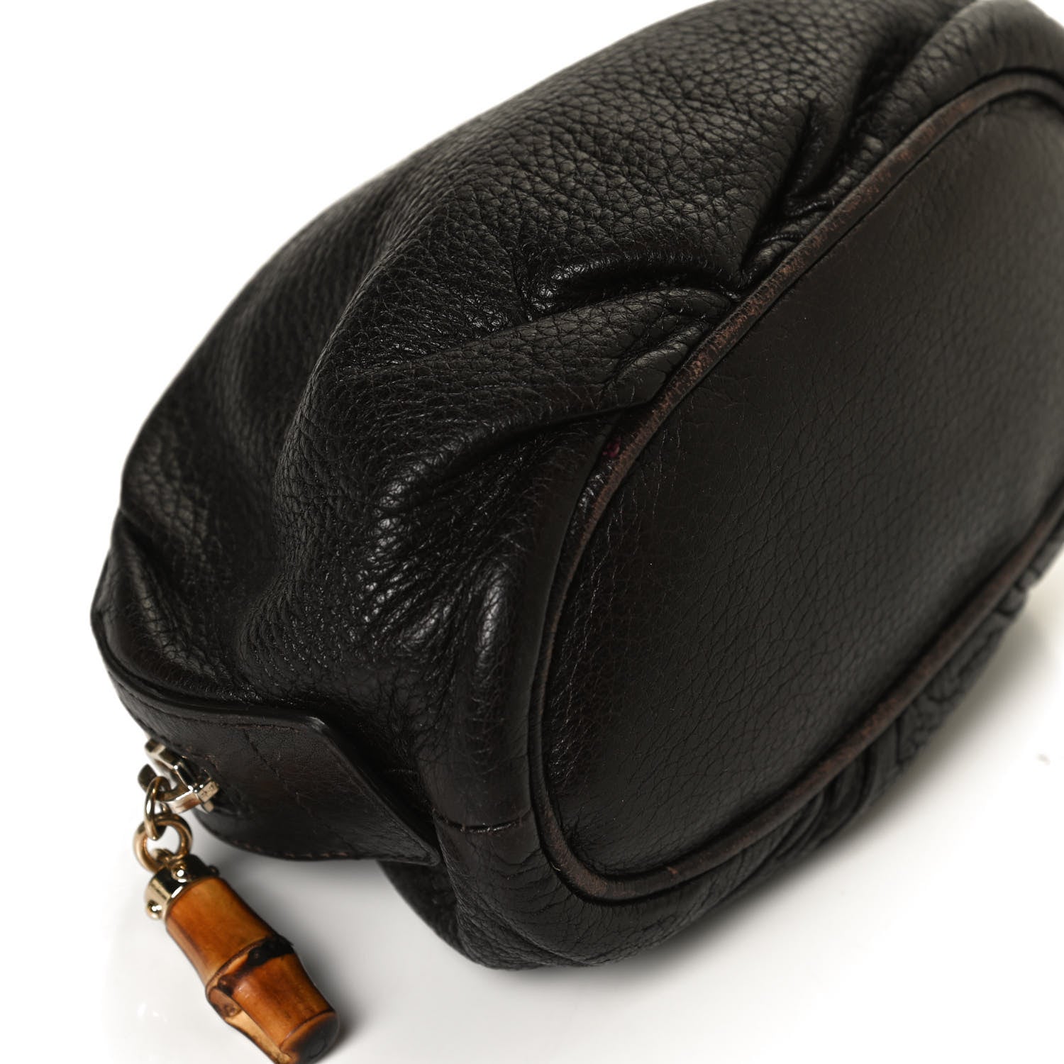 Gucci Deerskin Medium Bamboo Cosmetic Case Dark Brown 11 of 11