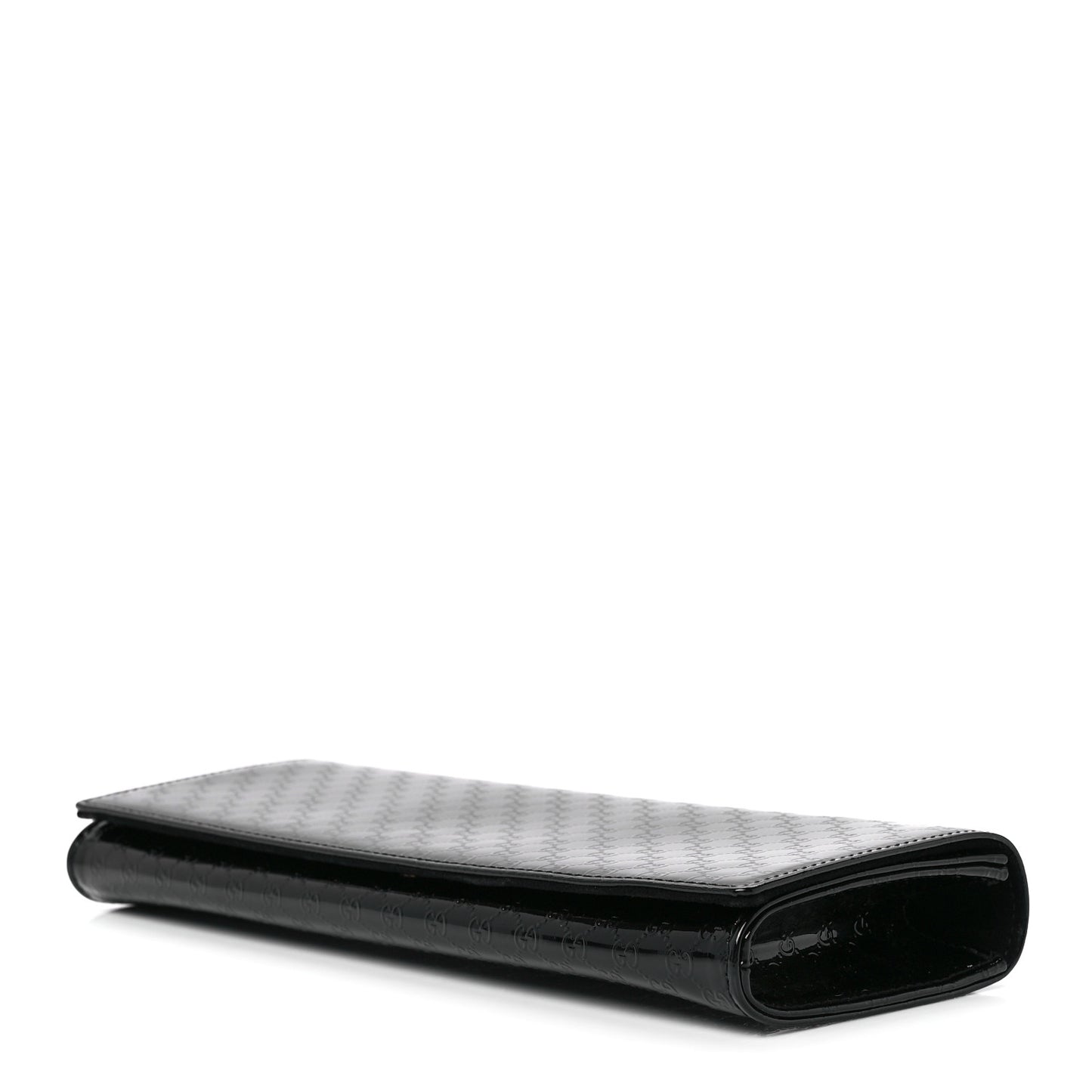 Patent Microguccissima Small Broadway Clutch Black