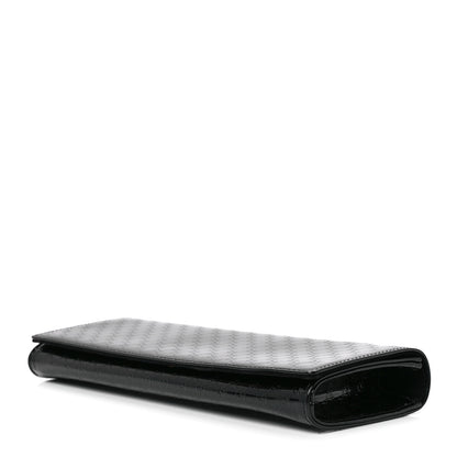 Gucci Patent Microguccissima Small Broadway Clutch Black 10 of 13