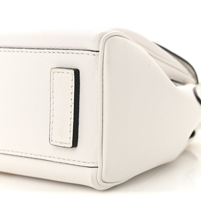 Versace Grained Calfskin Small La Medusa Top Handle Bag Black White 9 of 9