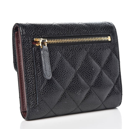 Chanel Caviar Quilted Compact Flap Wallet Black 3 of 10