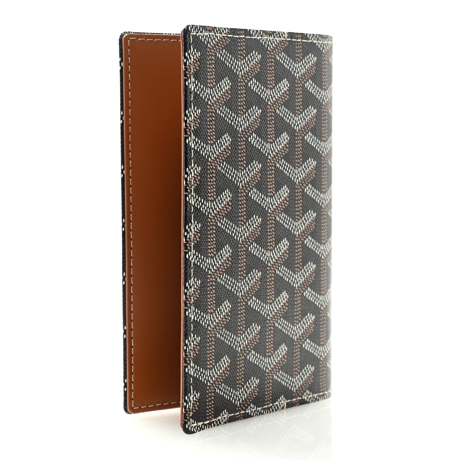 Goyard Goyardine Grenelle Passport Wallet Black Gold 3 of 6