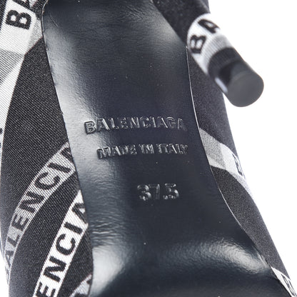 Balenciaga Spandex Losange Monogram 110mm Booties 37.5 Gris Black 6 of 6