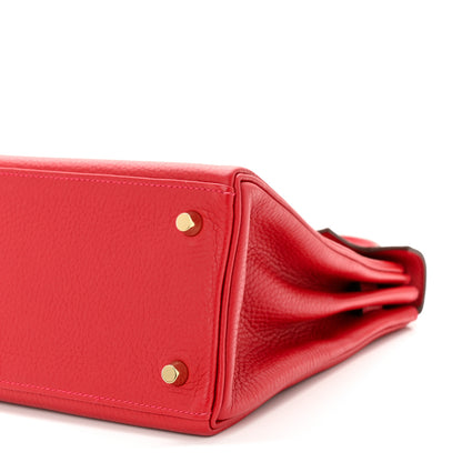 Hermes Taurillon Clemence Kelly Retourne 28 Rouge Casaque 10 of 10