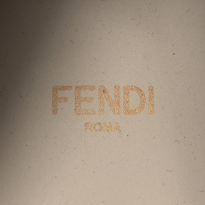 Fendi Vitello Abrasivato Fendigraphy 50mm Loafers 37.5 Blanco Babe 9 of 13