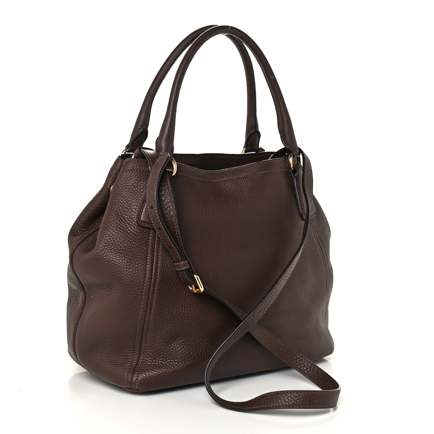 Prada Vitello Daino Shoulder Bag Caffe 3 of 11