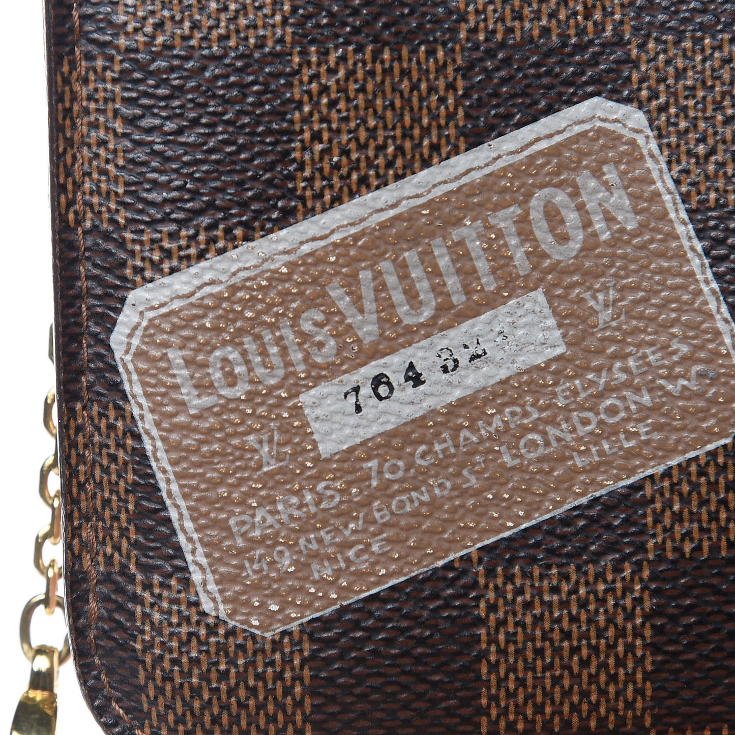 Damier Ebene Trunks and Bags Key Pouch
