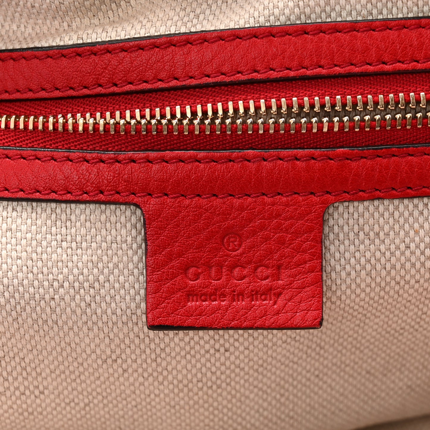 Pebbled Calfskin Medium Soho Shoulder Bag Tabasco Red