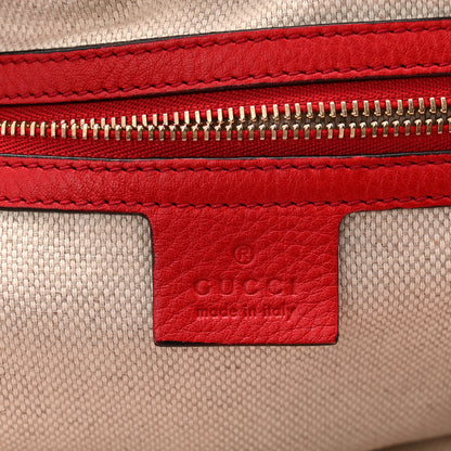 Gucci Pebbled Calfskin Medium Soho Shoulder Bag Tabasco Red 6 of 11