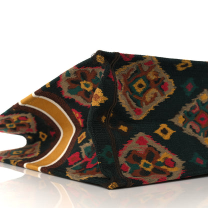 Christian Dior Canvas Embroidered Large Paisley Book Tote Multicolor 9 of 11