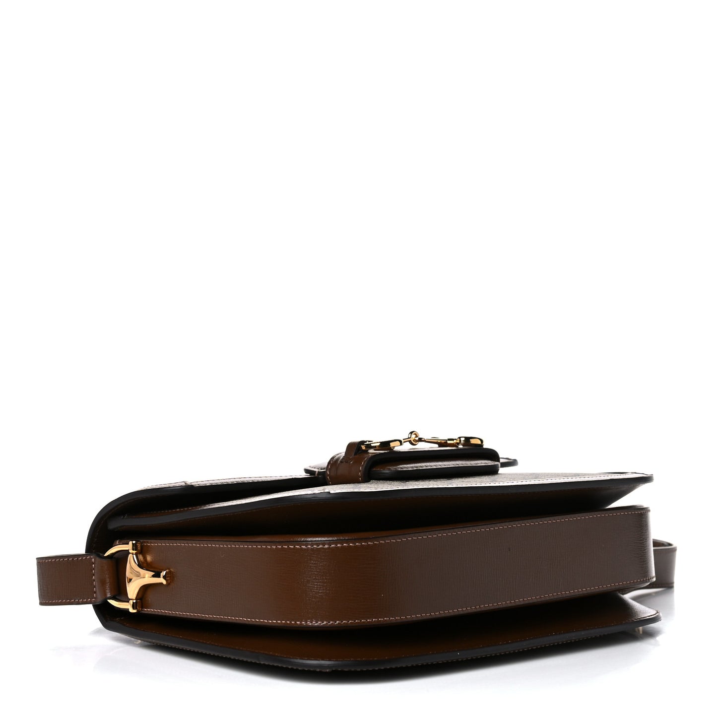 GG Supreme Monogram Horsebit 1955 Shoulder Bag Beige Brown Sugar