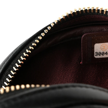 Chanel Lambskin Quilted Zip Around Classic Coin Purse Black 7 of 7