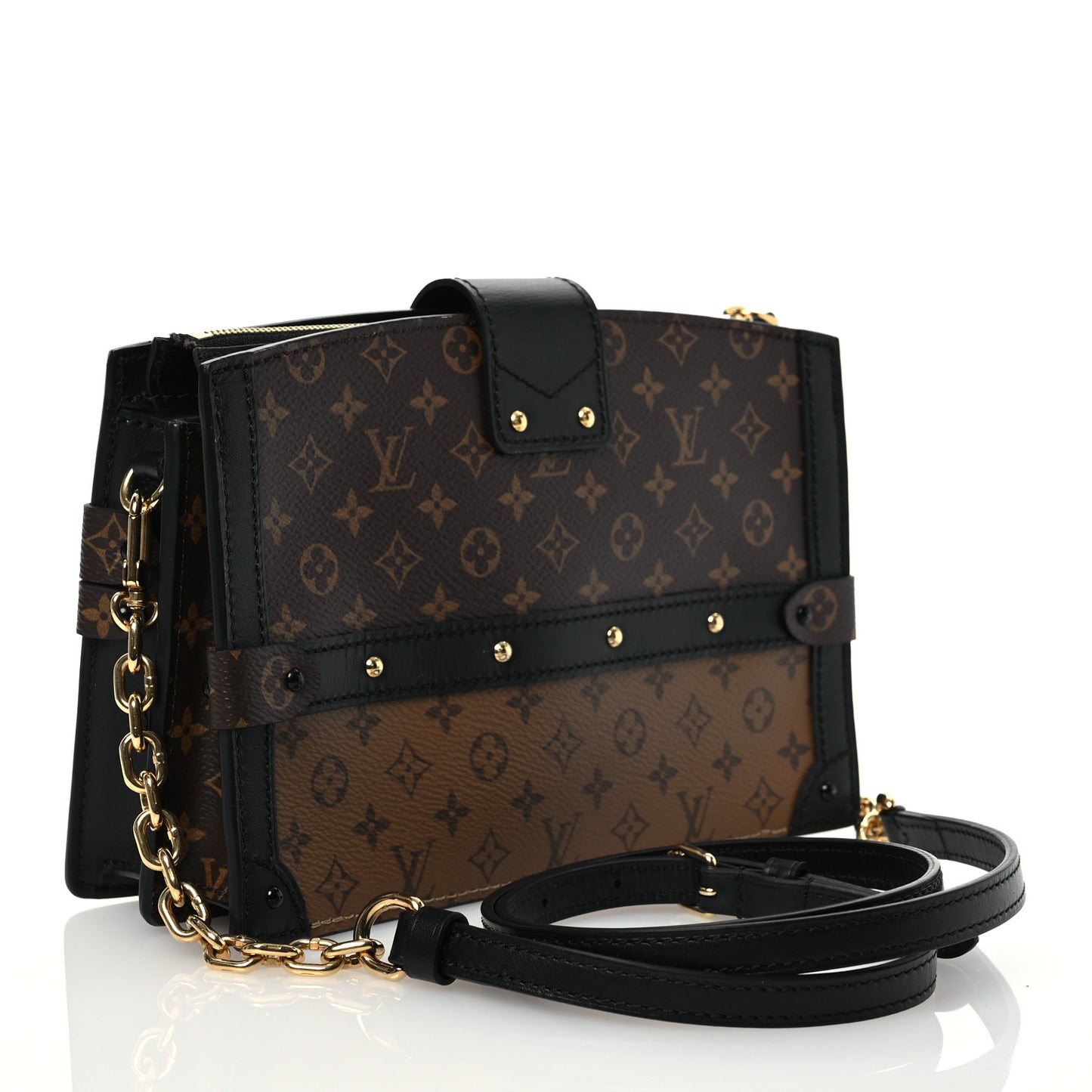 Reverse Monogram Trunk Clutch