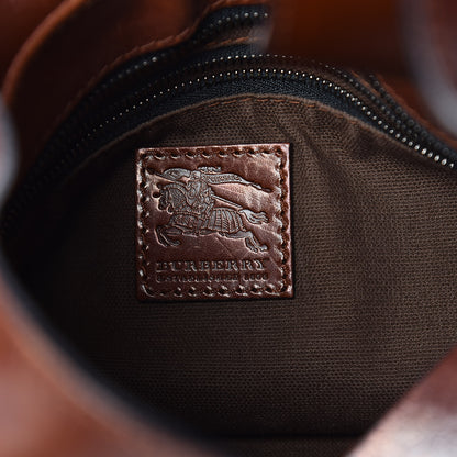 Burberry Bridle Calfskin House Check Kenton Hobo Brown 8 of 27