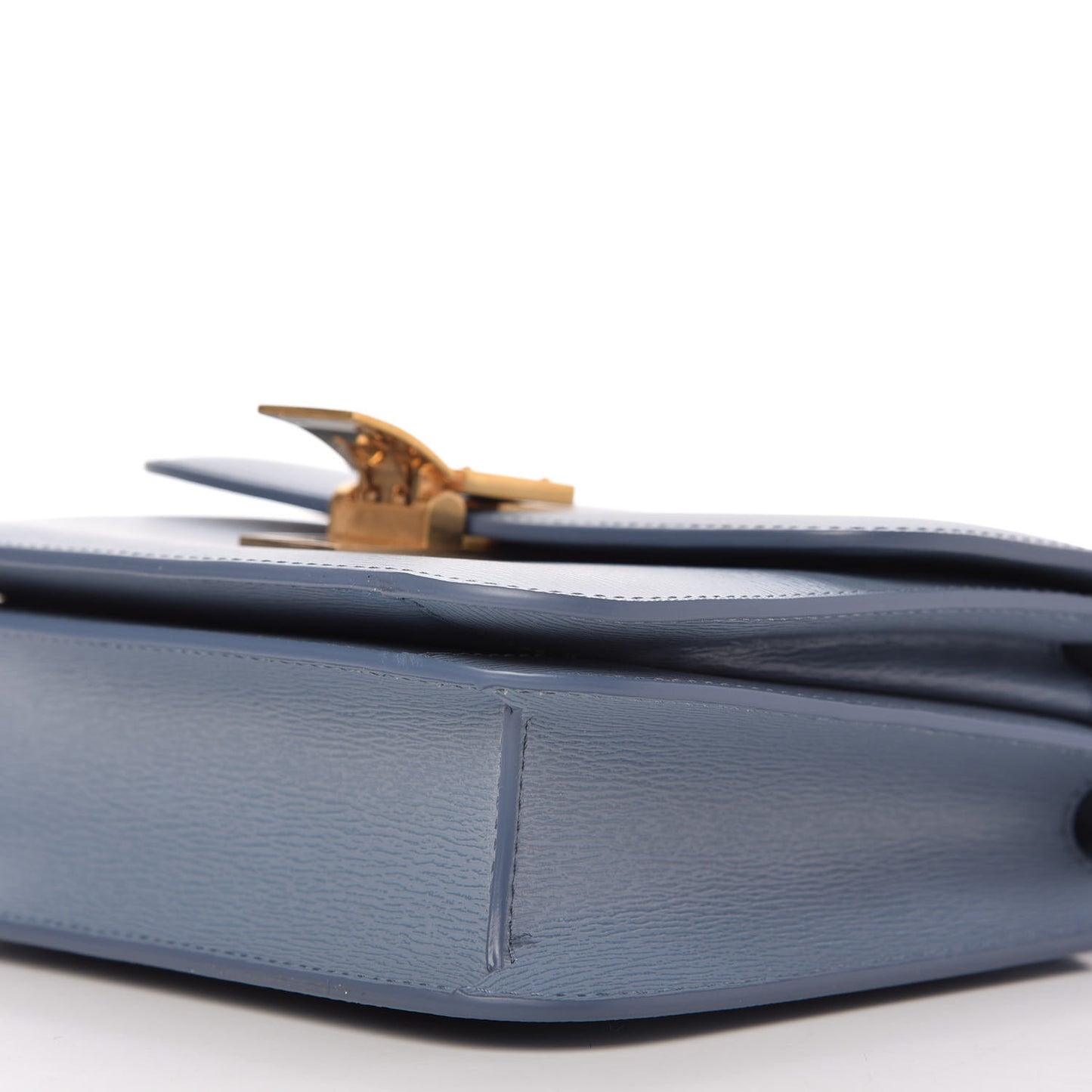 Liege Calfskin Teen Classic Box Flap Bag Arctic Blue
