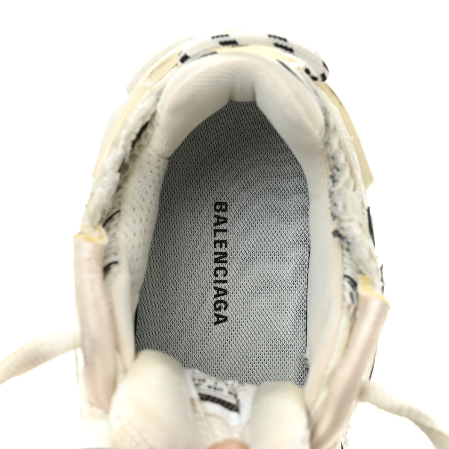 Balenciaga Mesh Rubber Monocolor Womens Runner Sneakers 37 White 7 of 9