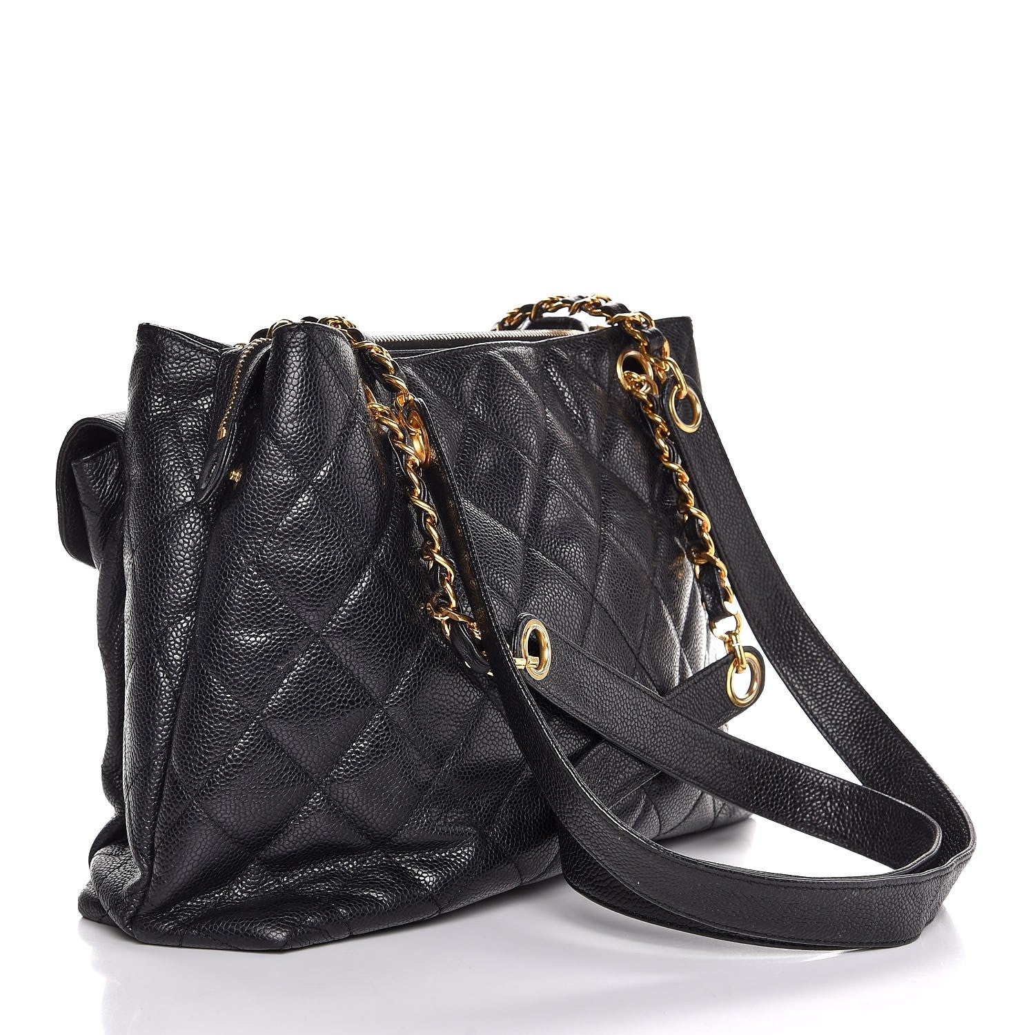 Chanel Caviar Quilted Flap Shoulder Bag Black 3 of 8