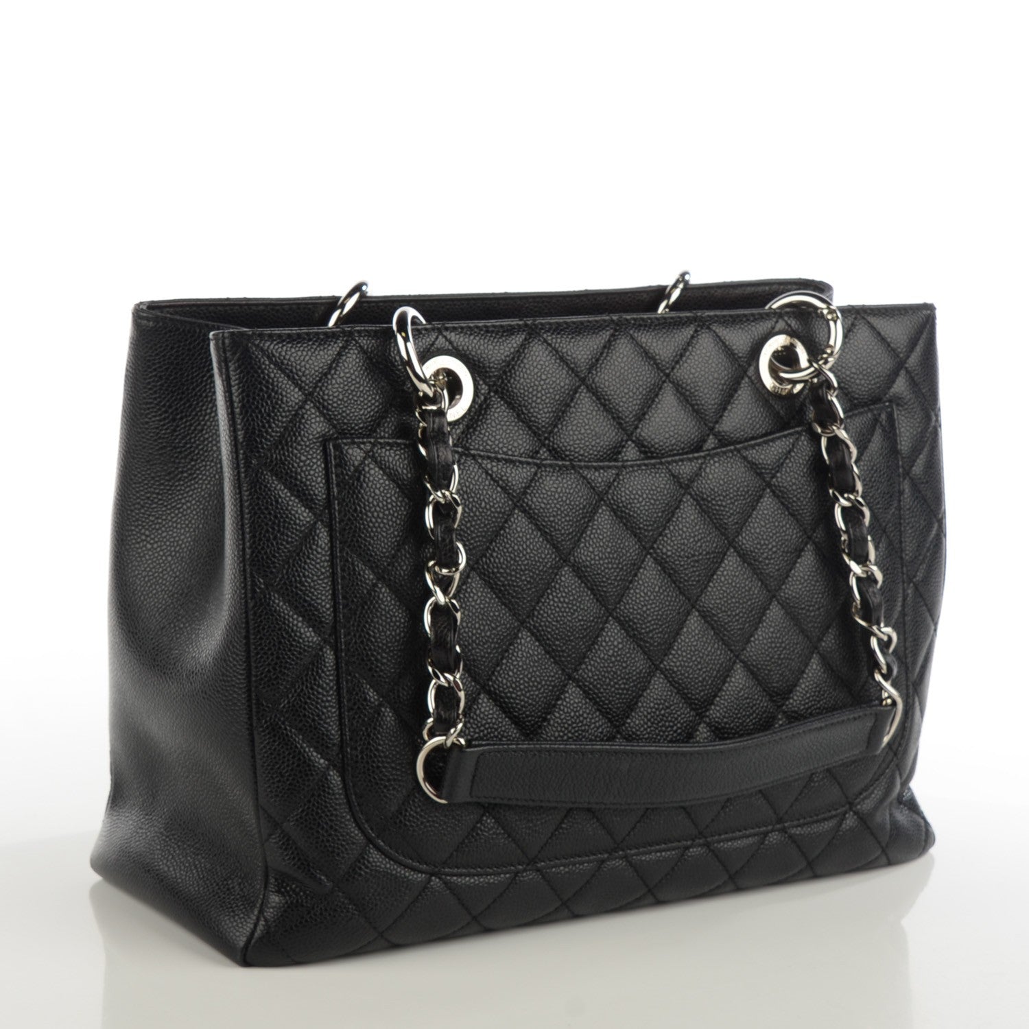 Chanel Caviar Quilted Grand Shopping Tote GST Black 3 of 7