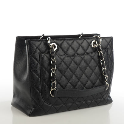 Chanel Caviar Quilted Grand Shopping Tote GST Black 3 of 7