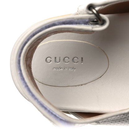 Gucci Malaga Kid Mini Double G Perforated Womens Dad Sandals 39 Great White 7 of 9