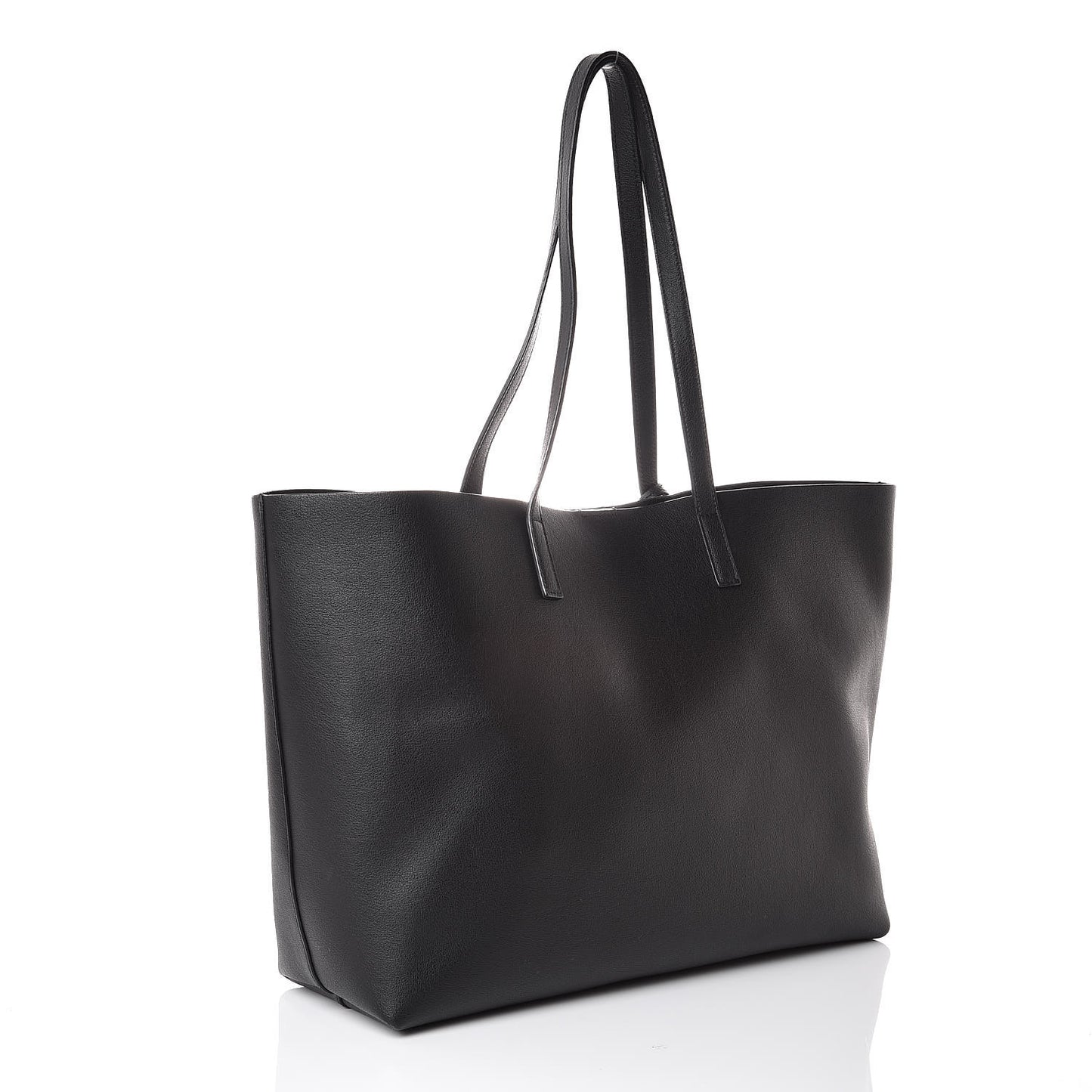 Calfskin Large Shopping Tote Black