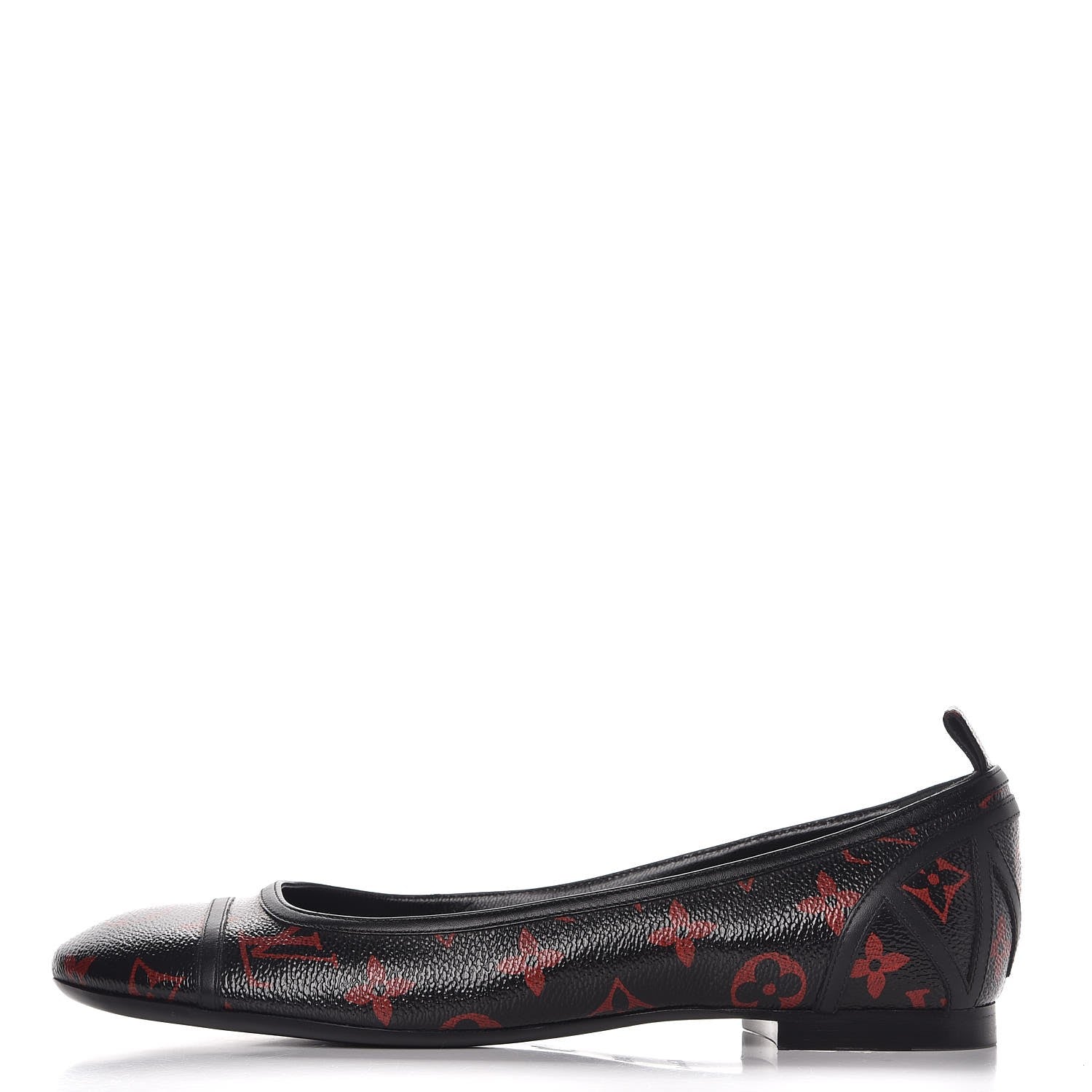 Louis Vuitton Monogram Infrarouge New Revival Ballerina Flats 39 Black 1 of 9