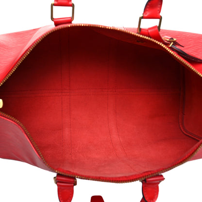 Louis Vuitton Epi Keepall 45 Castillan Red 5 of 17