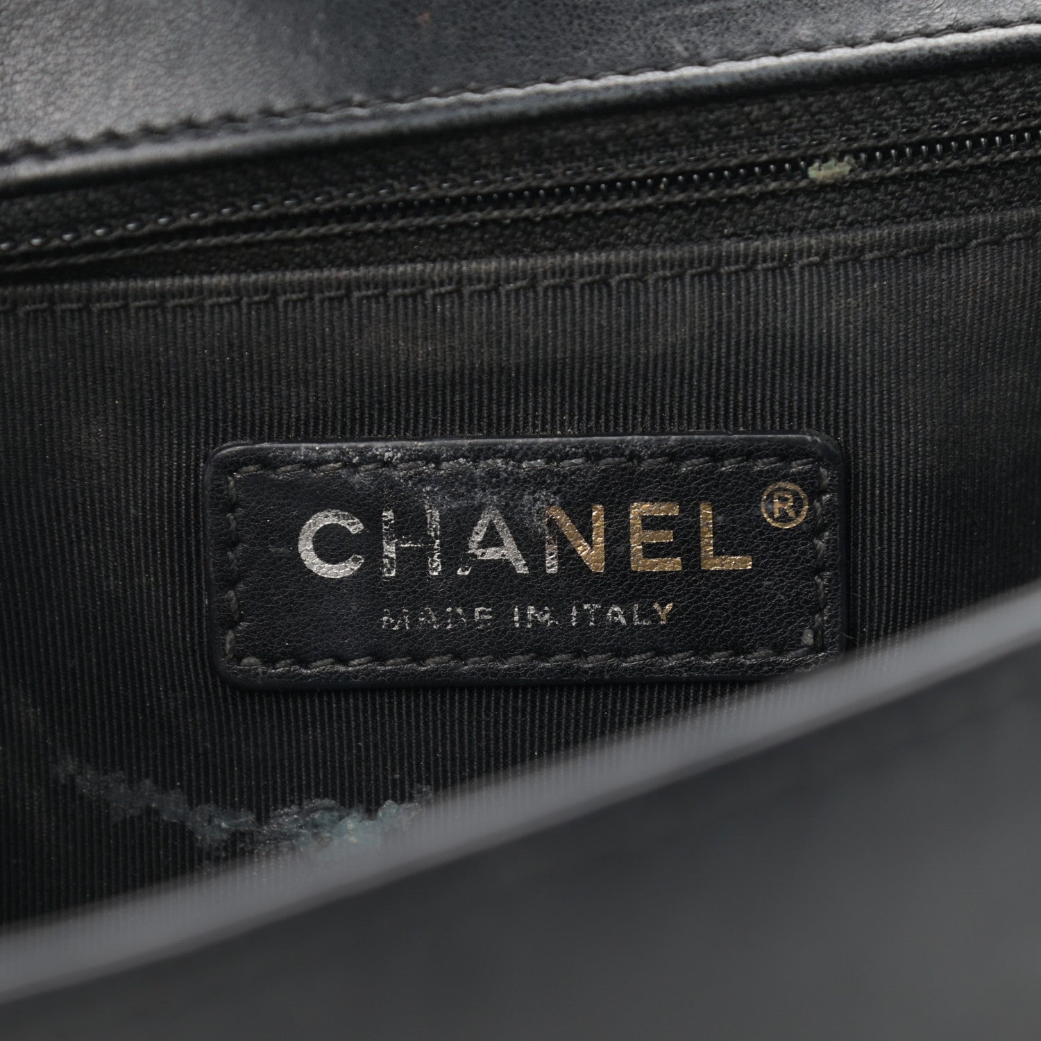 Chanel Tweed Lambskin Quilted New Medium Braided Jacket Boy Flap Black 6 of 31