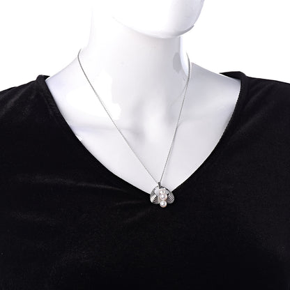 Mikimoto 14K White Gold Akoya Pearl 6.5-7mm Pendant Necklace 2 of 4