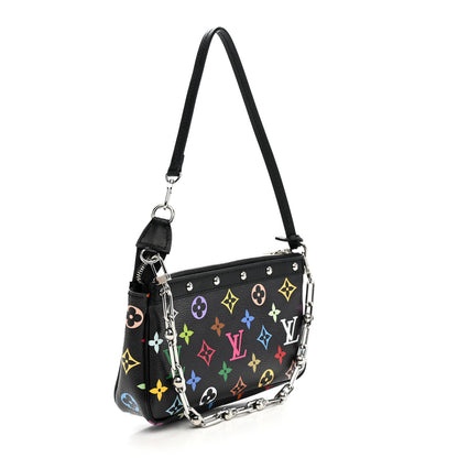 Louis Vuitton LV X TM Monogram Multicolor Pochette Accessories Black 3 of 10