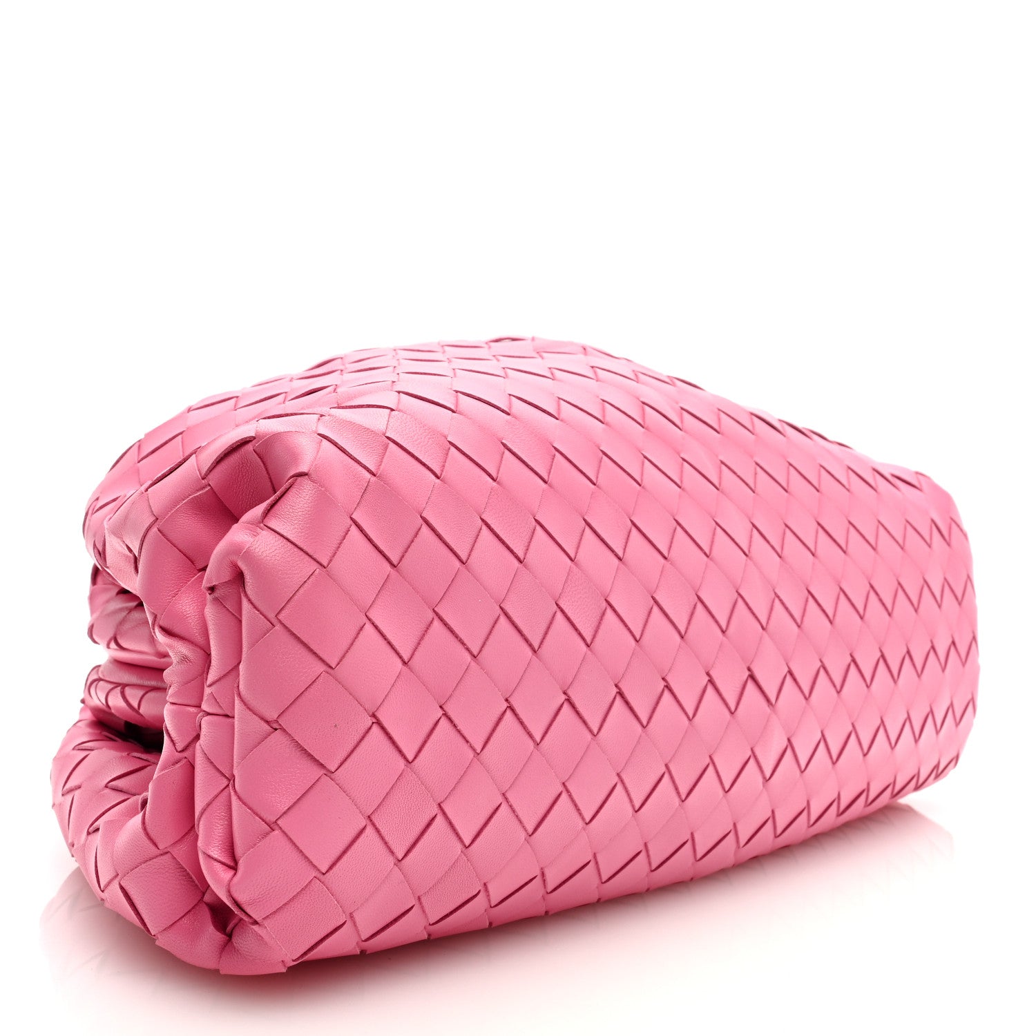 Bottega Veneta Nappa Maxi Intrecciato The Pouch Oversized Clutch Pink 4 of 9