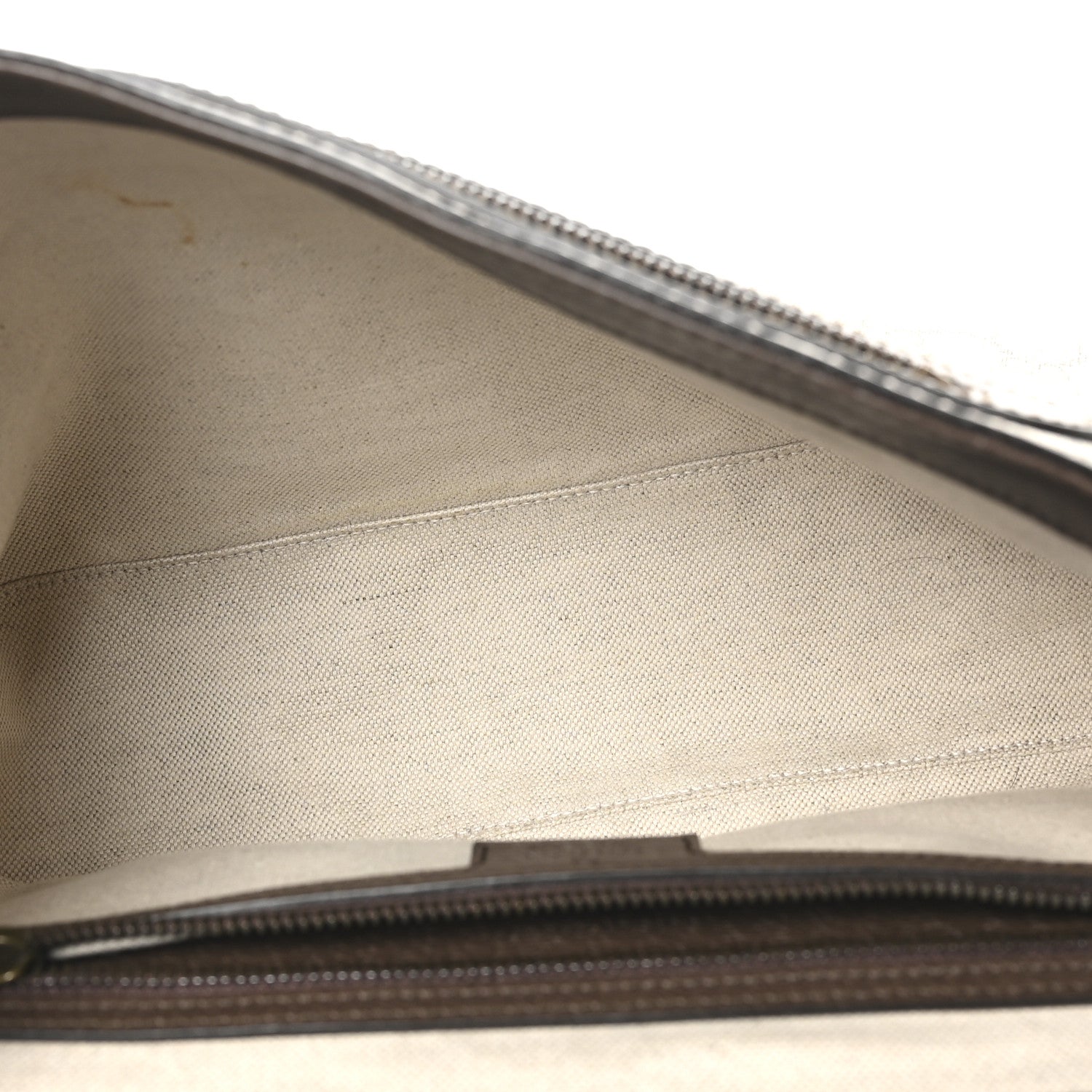 Gucci Tender GG Supreme Monogram Textured Dollar Calfskin Ophidia Messenger Bag Beige Ebony Dark Brown 4 of 9