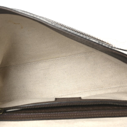 Gucci Tender GG Supreme Monogram Textured Dollar Calfskin Ophidia Messenger Bag Beige Ebony Dark Brown 4 of 9